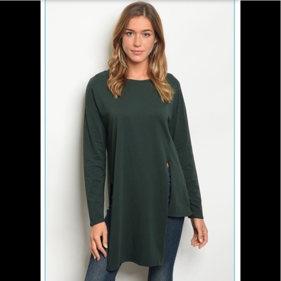 hunter green top - Picture 2 of 5